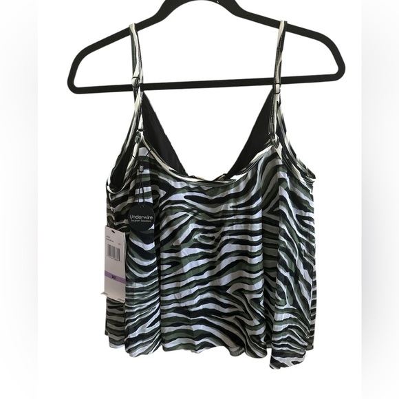 COCO REEF Women's Current Mesh Underwire Bra-Sized Tankini Top 38C - Picture 2 of 4